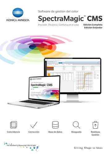 Software de gestión del color - SpectraMagic™ CMS
