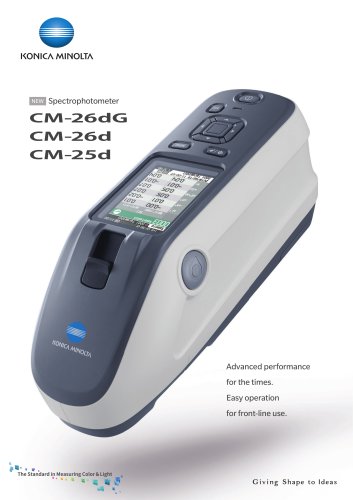 Spectrophotometer CM-26dG/CM-26d/CM-25d