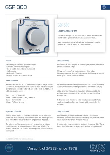 GSP 300Gas Detector pellistor