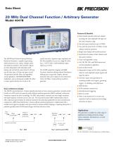 20 MHz Dual Channel Function / Arbitrary Generator Model 4047B