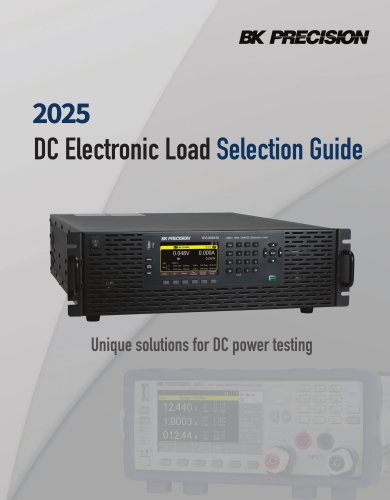 DC Electronic Load Selection Guide 2025