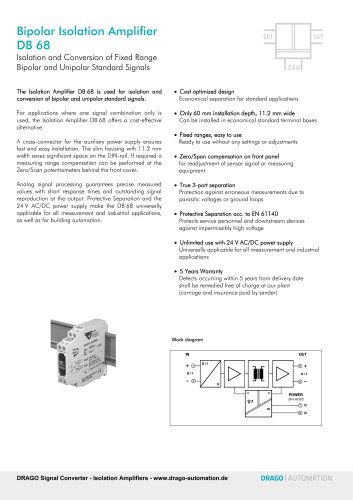 Bipolar Isolation Amplifier  DB 68