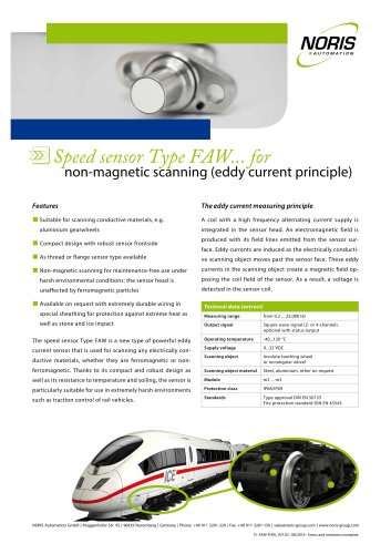 Speed sensor Type FAW