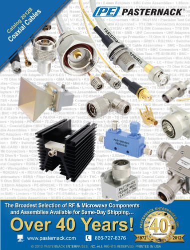 Catalog 2012B - RF Cables