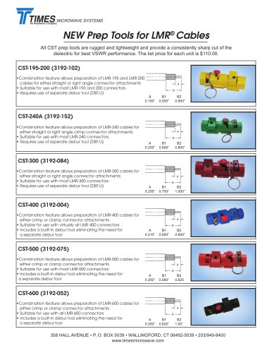 PrepTools for LMR ® C a b l e s