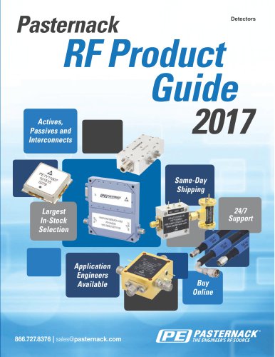 RF Detectors Catalog Pasternack