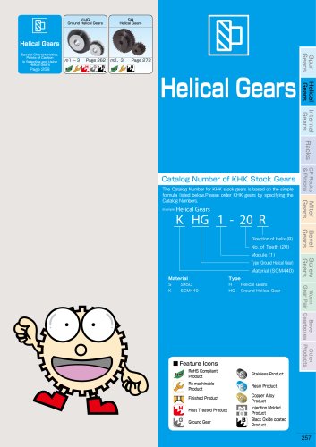 KHK Helical Gear Catalogue