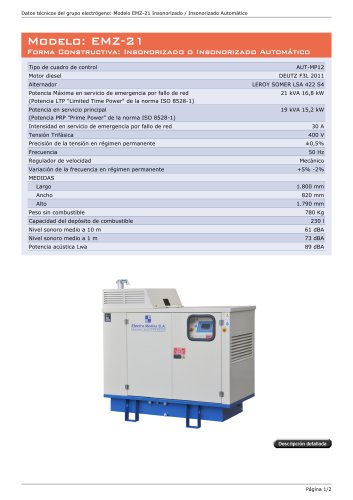 EMZ-21 Insonorizado e Insonorizado Auto