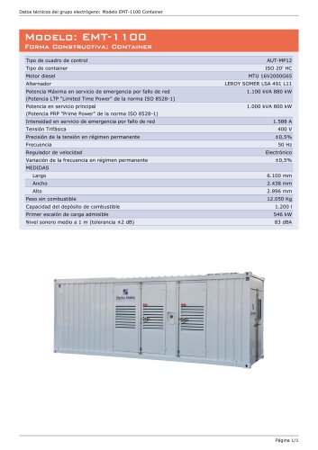 Modelo: EMT-1100