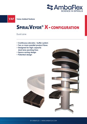 SpiralVeyor®X-configuration