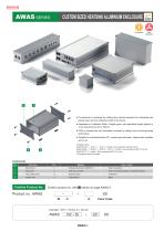 AWAS series - CUSTOM SIZED HEAT-SINK ALUMINIUM ENCLOSURE