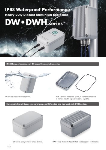 IP68 DIECAST ALUMINIUM ENCLOSURE - DW series