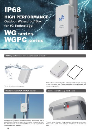 IP68 WATERPROOF PC+ASA BOX - WGPC series