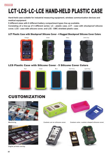 LC series - HANDHELD PLASTIC CASE
