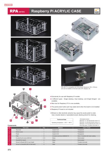 Raspberry Pi 5 ACRYLIC CASE - RPA series