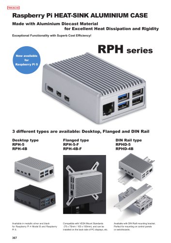 Raspberry Pi 5 HEATSINK CASE - RPH series