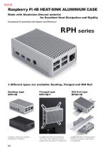 RPHD series - DIN RAIL MOUNT Raspberry Pi 5 HEATSINK CASE