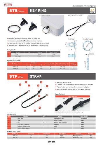 STP・CR series - STRAP & KEY RING