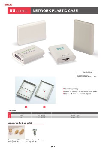 SU series - NETWORK PLASTIC CASE