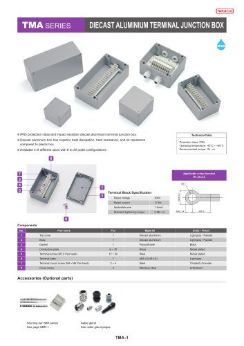 TMA series - DIECAST ALUMINIUM TERMINAL JUNCTION BOX