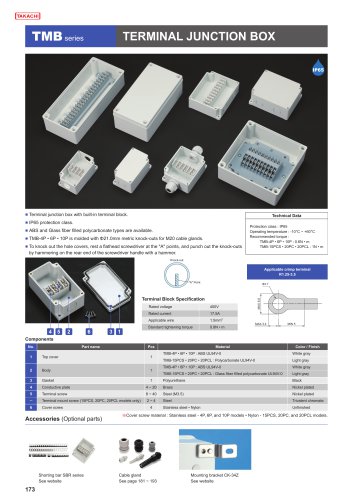 TMB series - TERMINAL JUNCTION BOX
