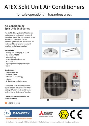 Explosion proof ATEX Air Conditioner Zone 2/22