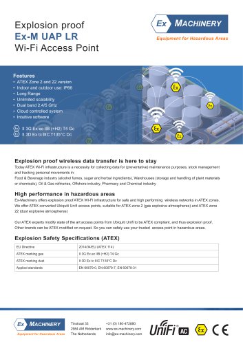 Explosion Proof Wi-Fi Access Point Ubuiquiti LR