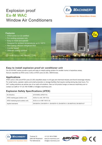 Explosion proof Window Air Conditioner