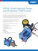 SKF Air-driven Hydraulic Pumps and Oil Injectors, THAP E series