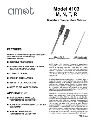 4103M/N/T/R Miniature Temperature Detector