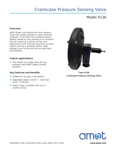 4126 Crankcase Pressure Sensing Valve