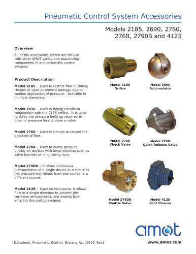 Pneumatic Control System Accessories