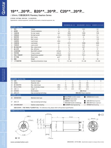 19mm coreless motor gear -Constar