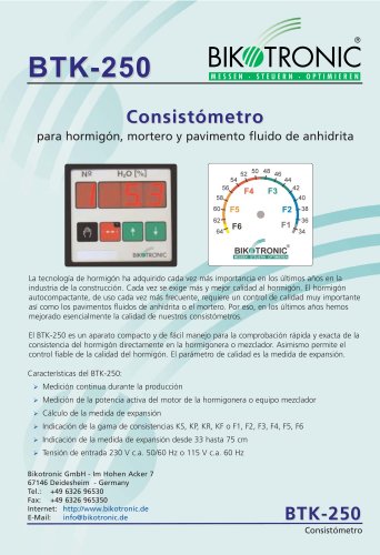 Consistómetro BTK-250