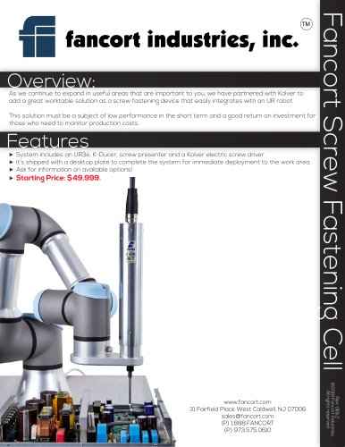 Fancort Screw Fastening Cell