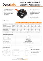 1000LN SERIES UNIAXIAL CAPACITIVE ACCELEROMETERS