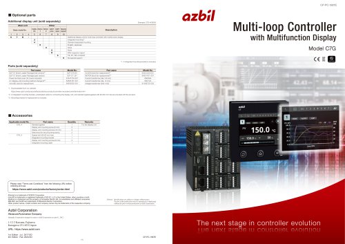 Multi-Loop PID Controller with Multifunction Display C7G