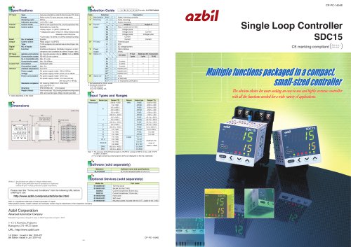 Single Loop Controller  SDC15