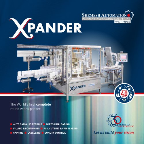 "Xpander" Complete hands-free monoblock for round wipes in canisters