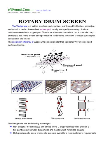 Drum screen LR series