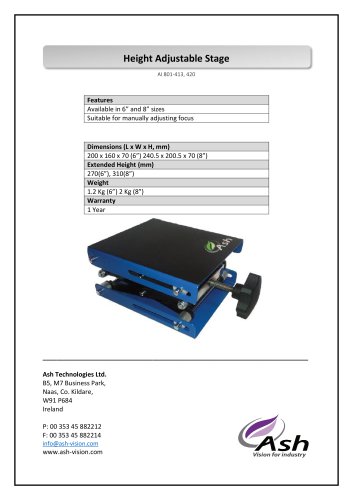 Height Adjustable Stage