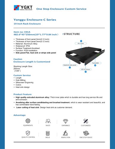 YONGU-19INCH 1UEquipment Server Case-C01A