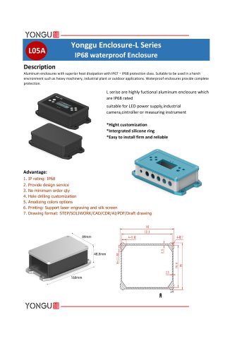 YONGU-Aluminium Enclosure Project Box-L05A