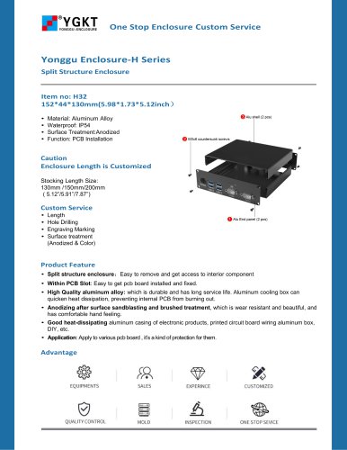 YONGU-aluminum Enclosure -H32