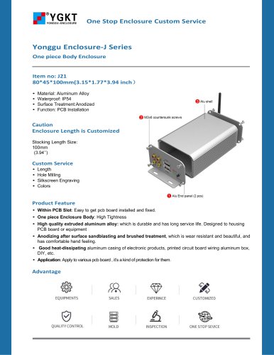 YONGU-Aluminum Equipped Enclosure -J21