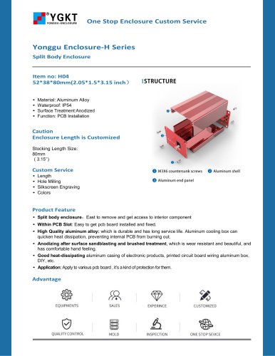 YONGU- Distribution Electrical Enclosure-H04