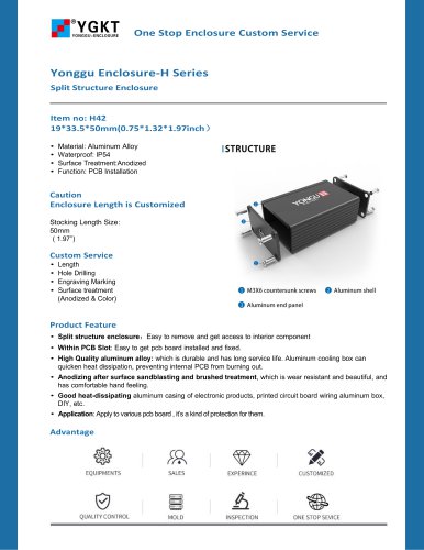 YONGU-OEM Aluminum Battery Box-H42