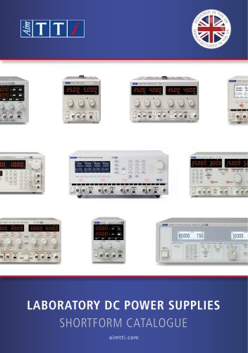 Aim-TTi Power Supplies Shortform Catalogue