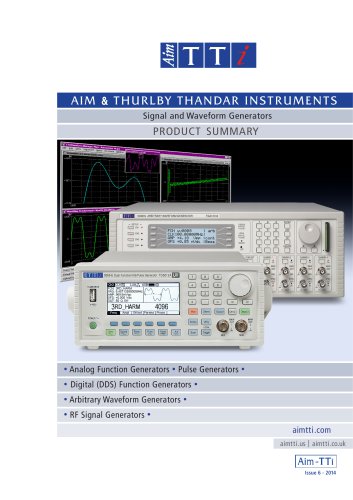 Waveform Generators Summary