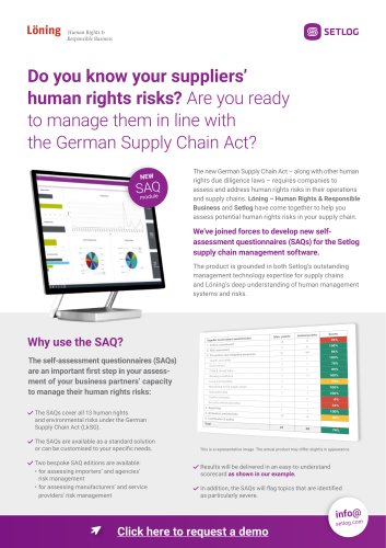 Do you know your suppliers’ human rights risks?